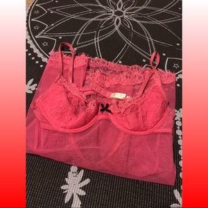 Victoria’s Secret Sheer Pink Lingerie